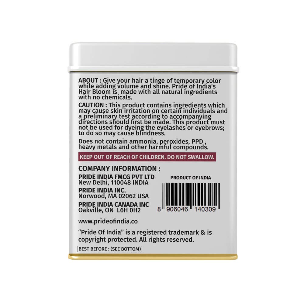 PRIDE INDIA BRANDS - Wholesale Hair Dye - Hair Bloom Natural Burgundy Hair Color 12 sachets (10gm)7