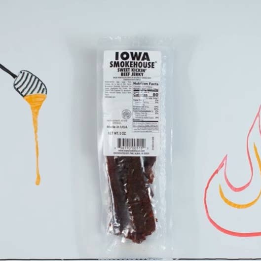 IOWA SMOKEHOUSE - Vente Viande séchée - 5 oz de bœuf séché Sweet Kickin' (12/caisse)