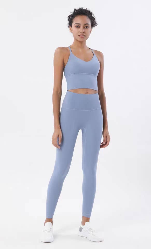 Belsize Activewear – wholesale Activewear set – Women′s – Sports Bra and Leggings Two Piece Sets pilates outfits11