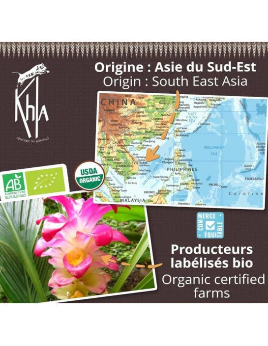 Khla - L'épicerie du Mékong - Wholesale Dried Spice - Yellow Curry - Organic - Powder - 1kg3