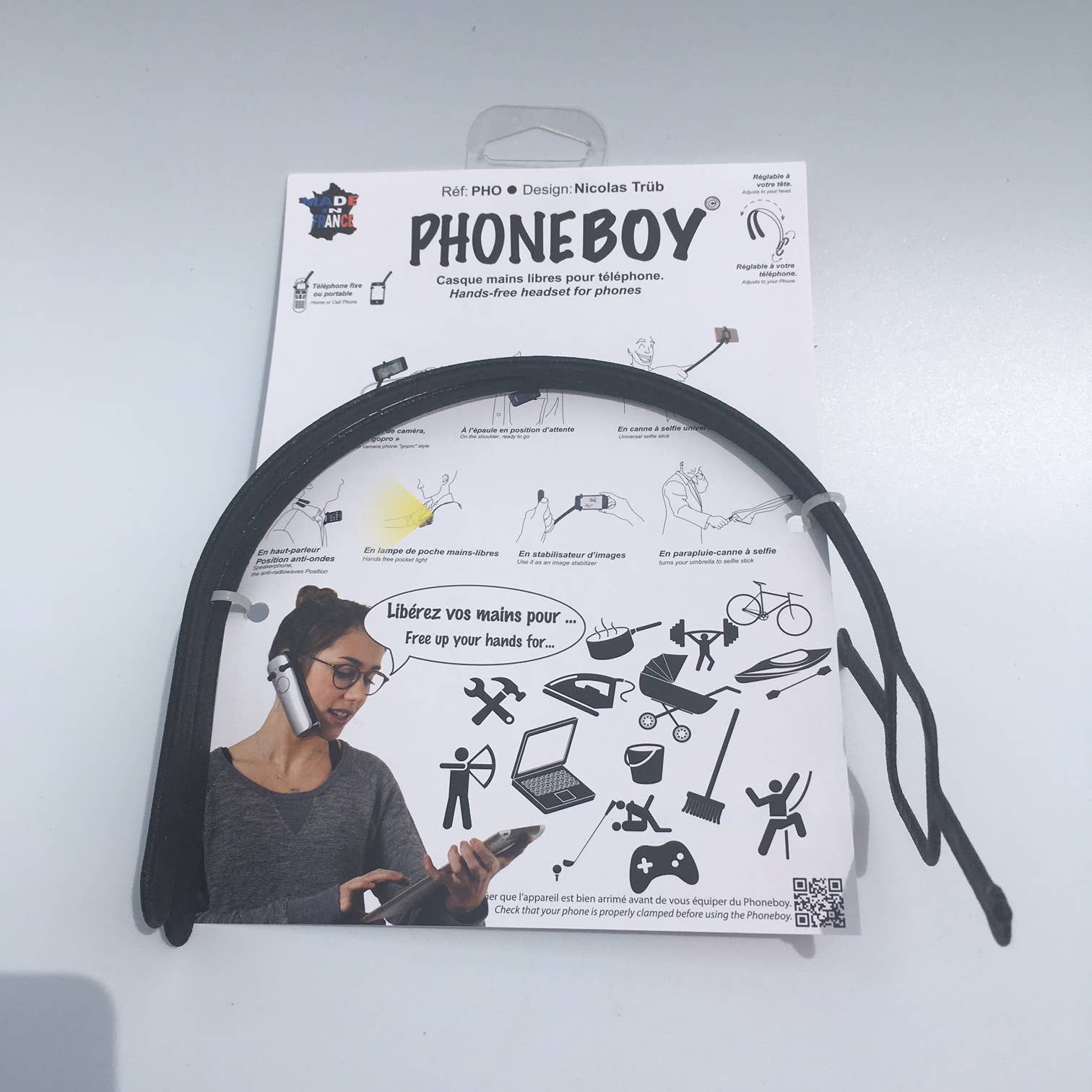 STILIC FORCE - La boutique du futur - Wholesale Phone/Tablet Stand - PHONEBOY - The multi-service hands-free headset.3