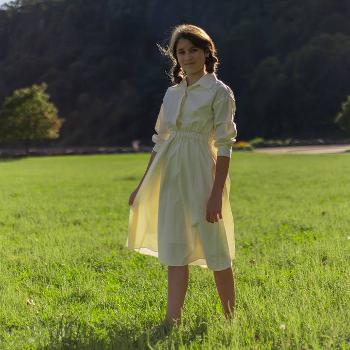 Bomull Faux Tvådelad Midjeklänning 211 för wholesale av Frills and Freckles