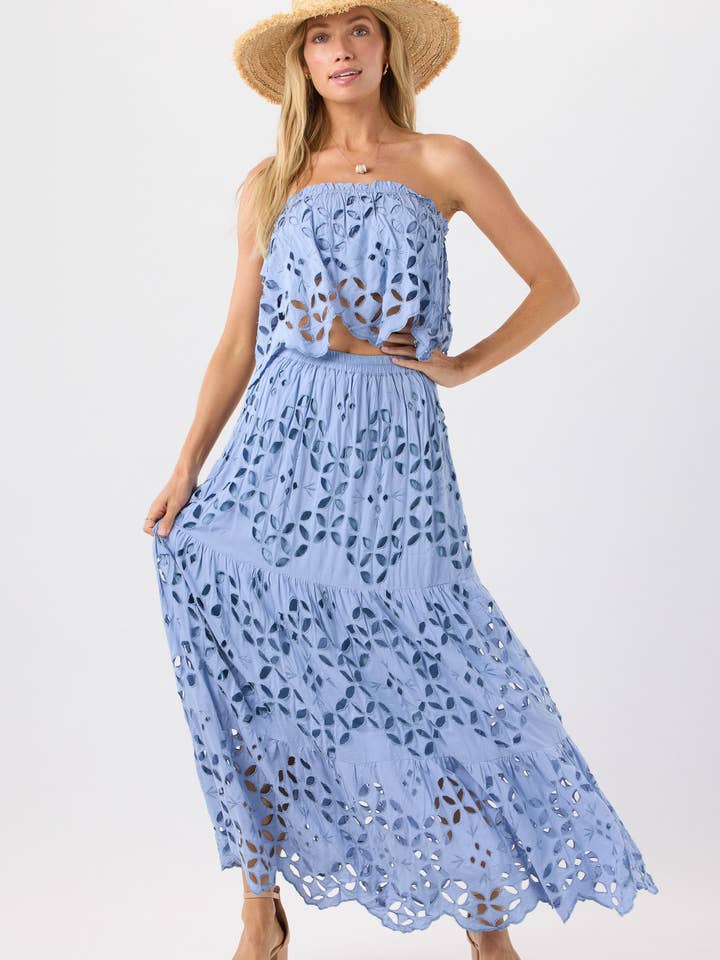 Cornflower Blue Bora Bora Skirt for wholesale on Faire1