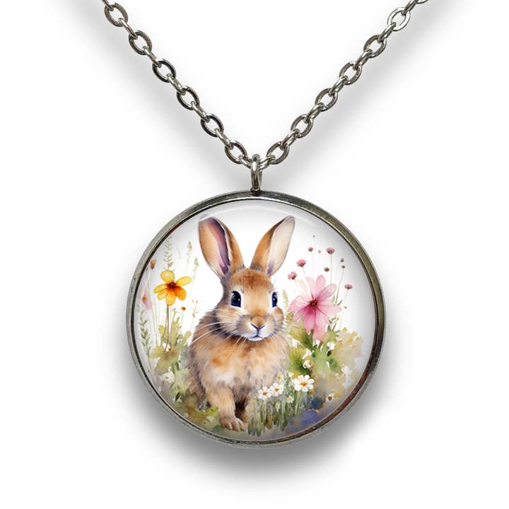 Pendentif Lapin de Printemps avec Collier pour la vente par Dearest Nicky / Mouse & Wren