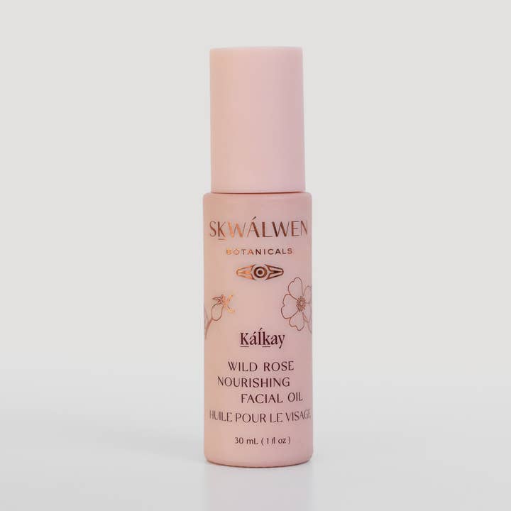 Kalkáy Wild Rose Nourishing Facial Oil for wholesale by Skwálwen Botanicals