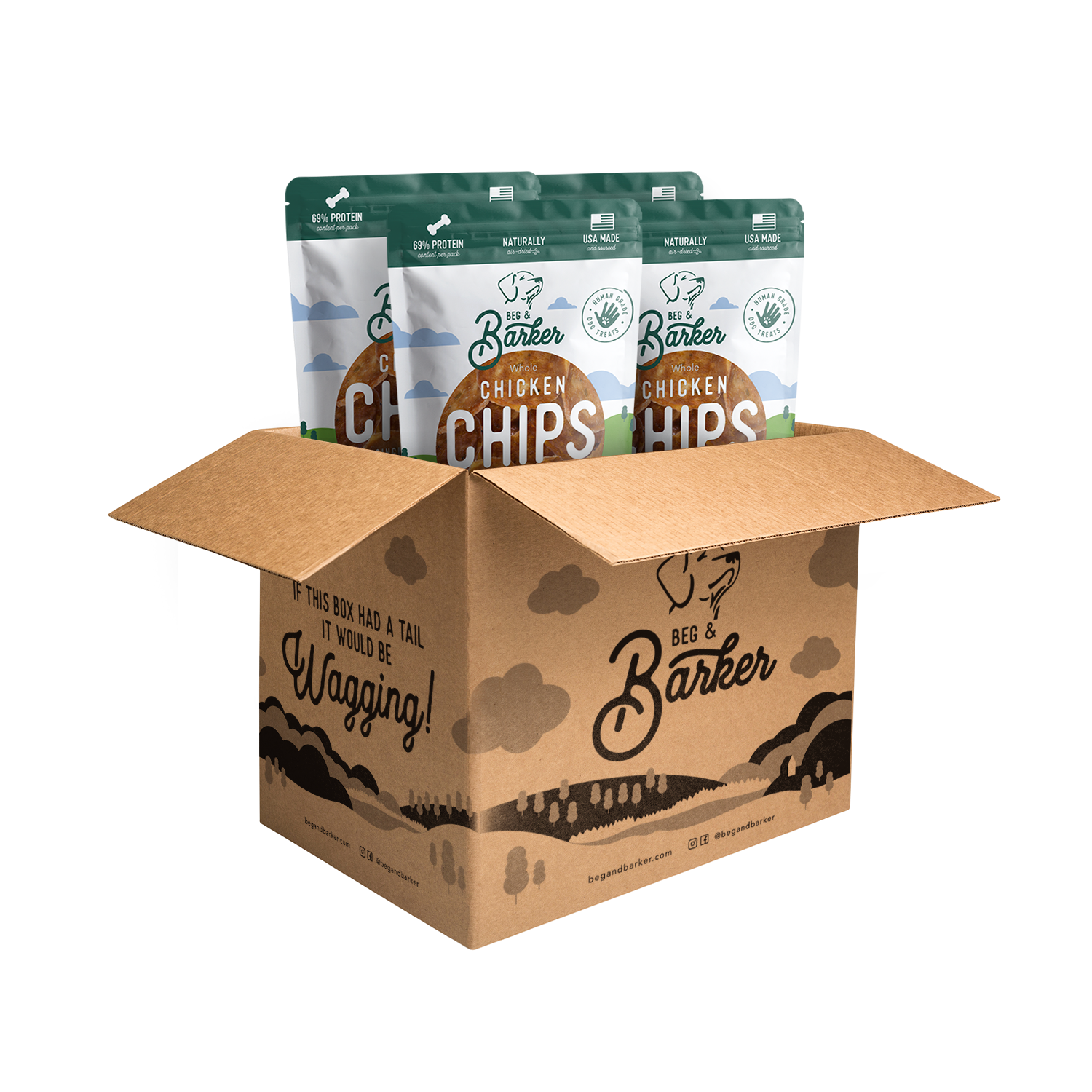 Beg & Barker Premium Dog Treats - Wholesale Pet Treats - Dog - Single Ingredient Chicken Chips for Dogs6