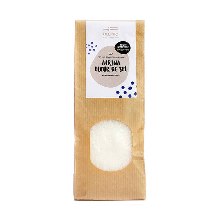Fleur de sel - AFRINA, 10 x 200 gr pour la vente par DELINIO