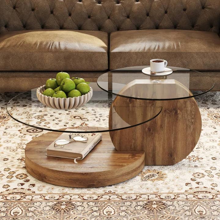 BlakOutlet - Wholesale Coffee Table - Modern Round Tempered Glass Coffee Tables