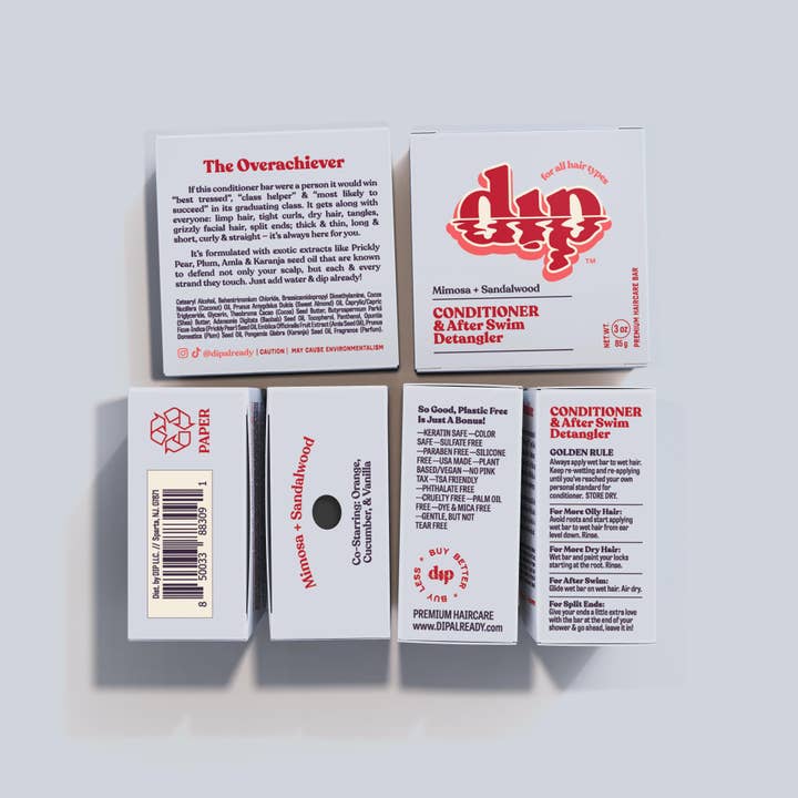 Dip - Wholesale Hair Conditioner - Conditioner Bar & After Swim Detangler - Mimosa & Sandalwood