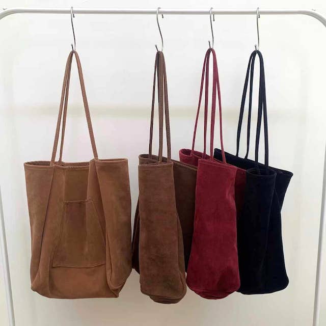 Pretty Persuasions - Wholesale Tote Bag - Women's - P24105 Large Suede-Like Tote Bag