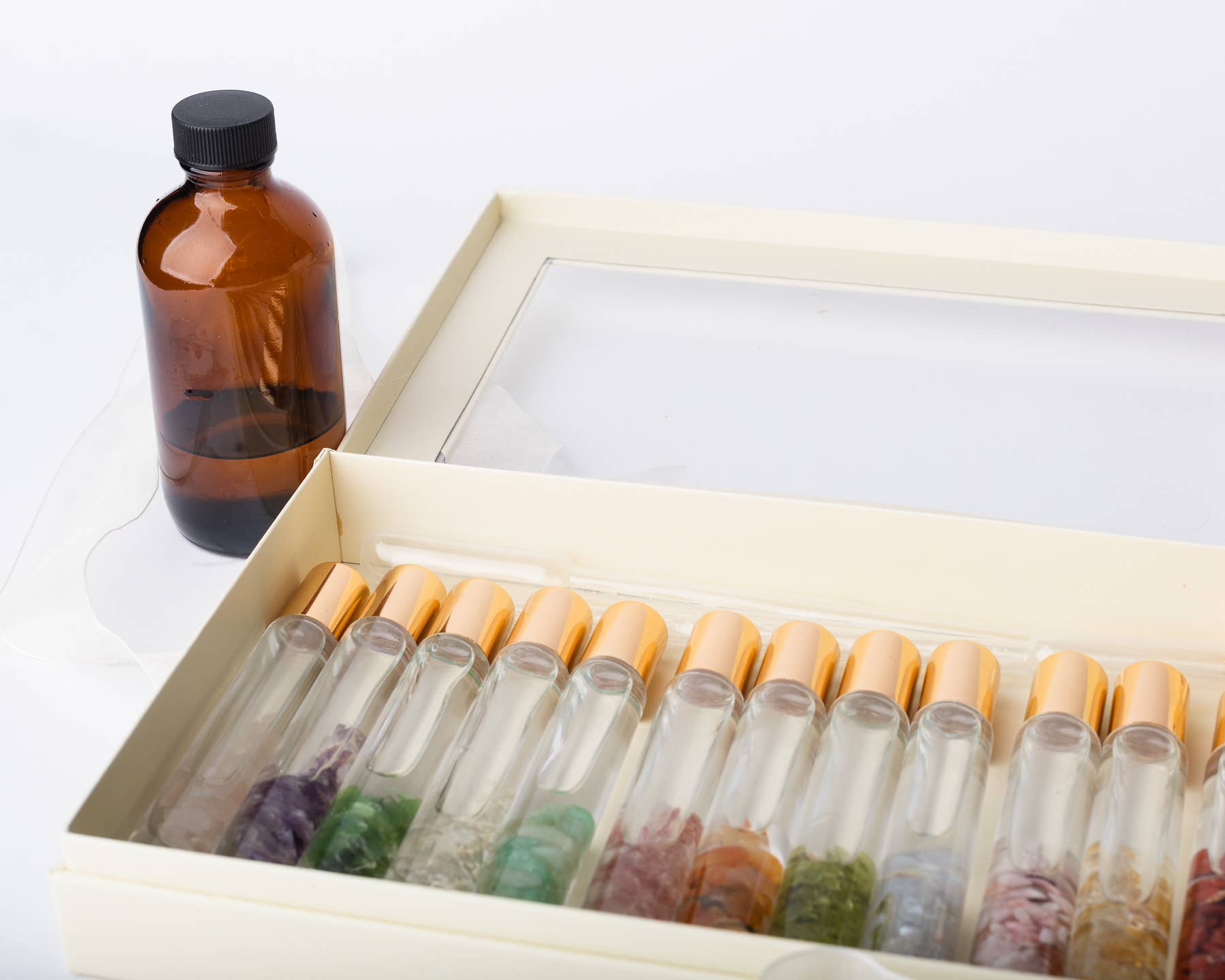 Silver Orange - Wholesale Essential Oil Holder - Crystal Essential Oil Roller Bottles – Empty & Refillable15