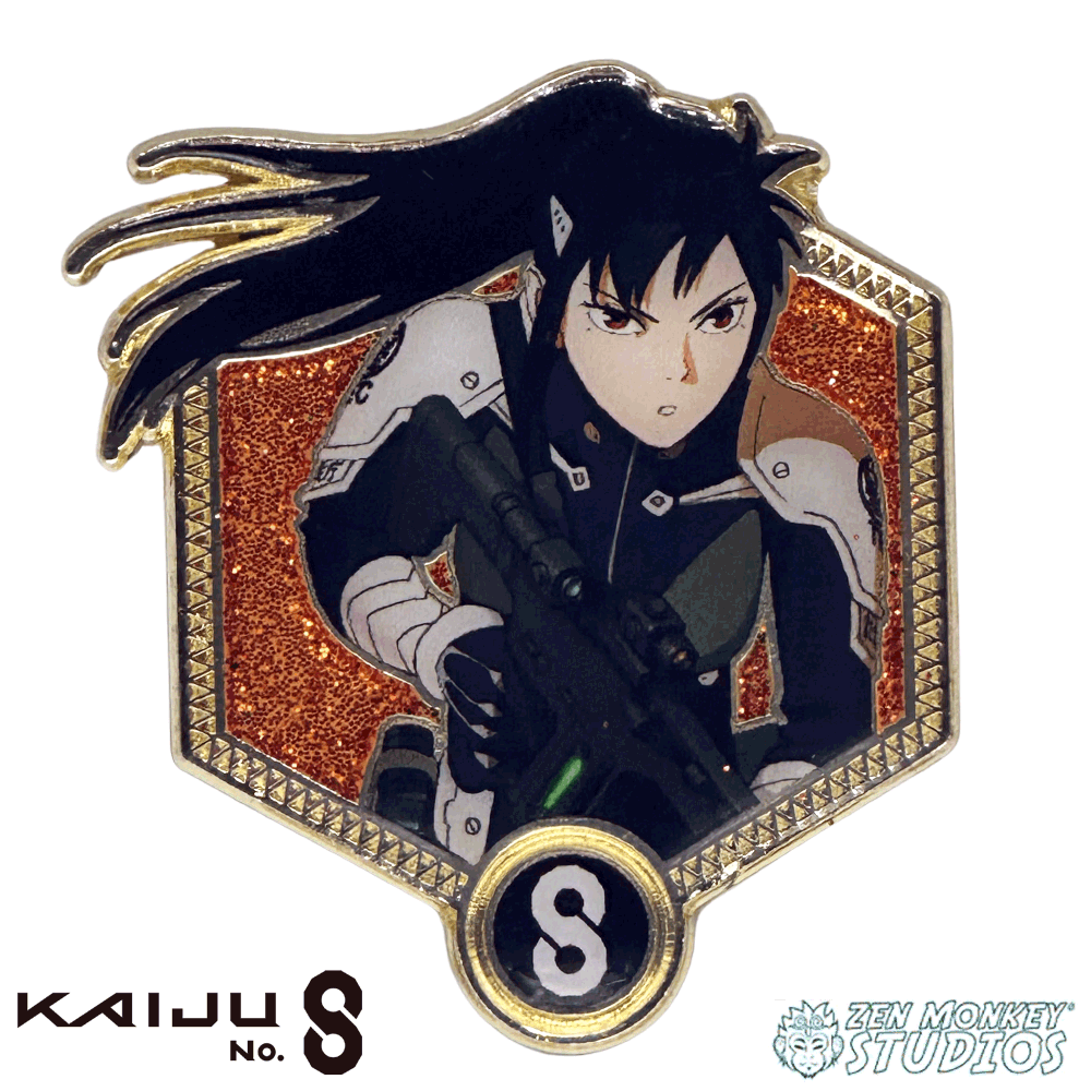 Zen Monkey Studios - Wholesale Lapel Pin/Button - Mina Ashiro - Golden Series 2 - Kaiju No. 8 Pin0