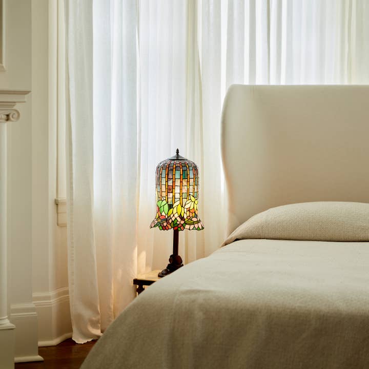 River of Goods - Wholesale Accent/Desk Lamp - 26" Tiffany Stained Glass Table Lamp - Pond Lily Bell Shade6
