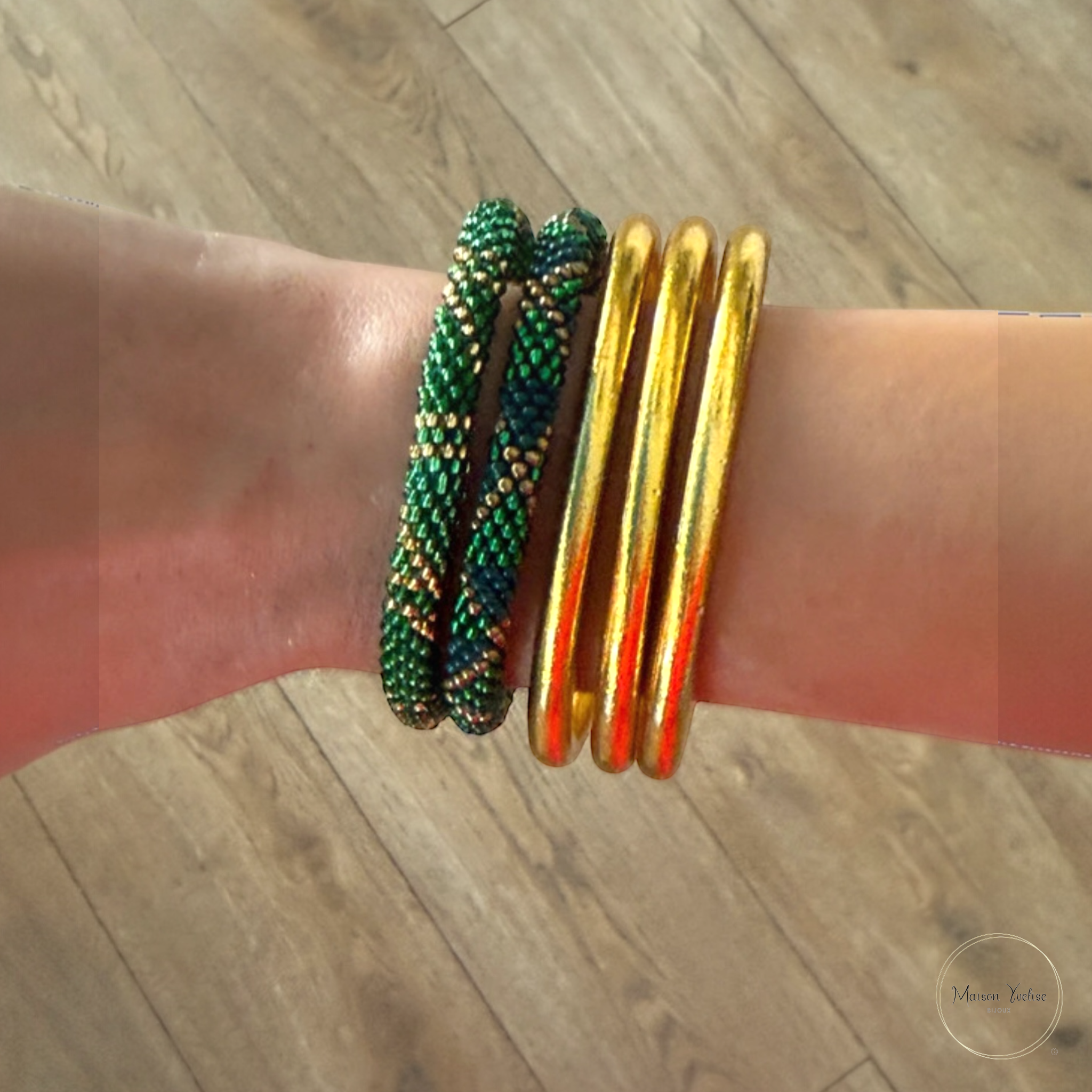 Maison Yvelise - Wholesale Beaded Bracelet - Pack of 9 Nepalese Bracelets2