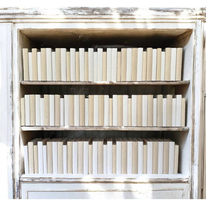 Pacote de Estágio Creme Branco - 100 Livros Inacabados Encadernados por atacado de E. Lawrence, Ltd.