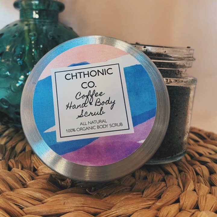 Chthonic Co. Coffee Hand & Body Scrub 2oz for wholesale by Chthonic Co.