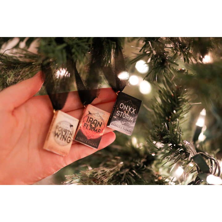 The Sticker Shop - Wholesale Ornament - Fourth Wing Mini Book Ornaments1