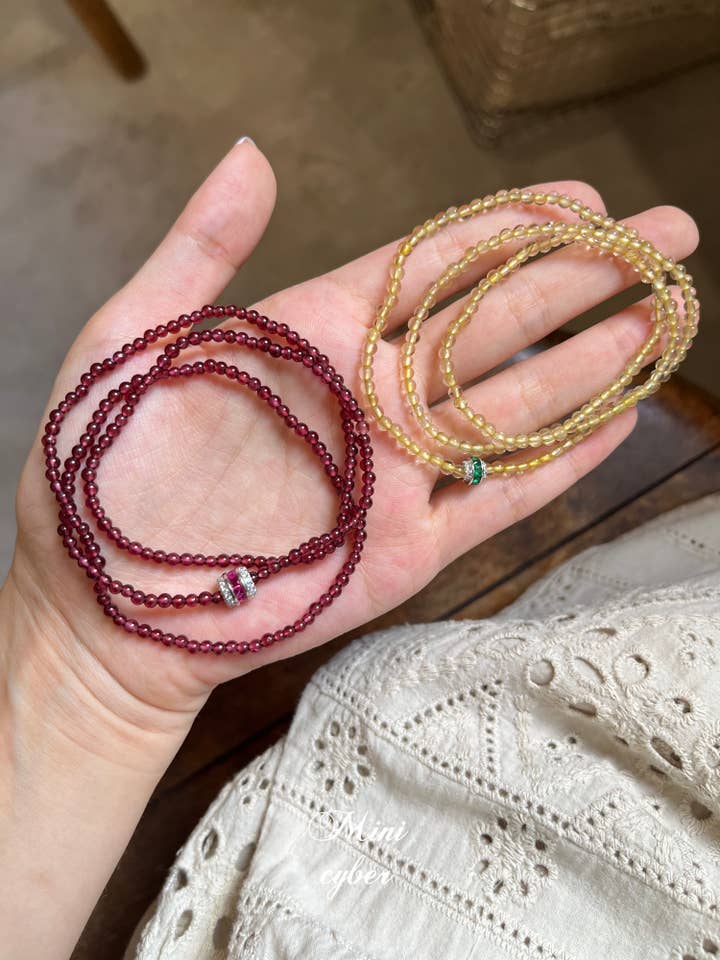 Scarlet Brilliance & Golden Elegance Bracelet for wholesale by MINICYBER STUDIO