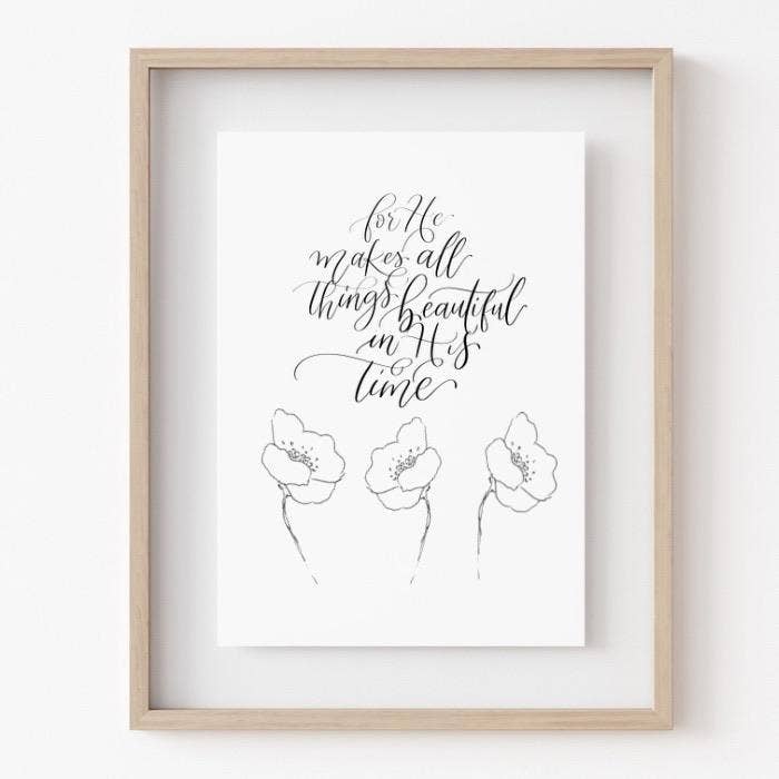 All things Beautiful Print for wholesale by Grac’d Co