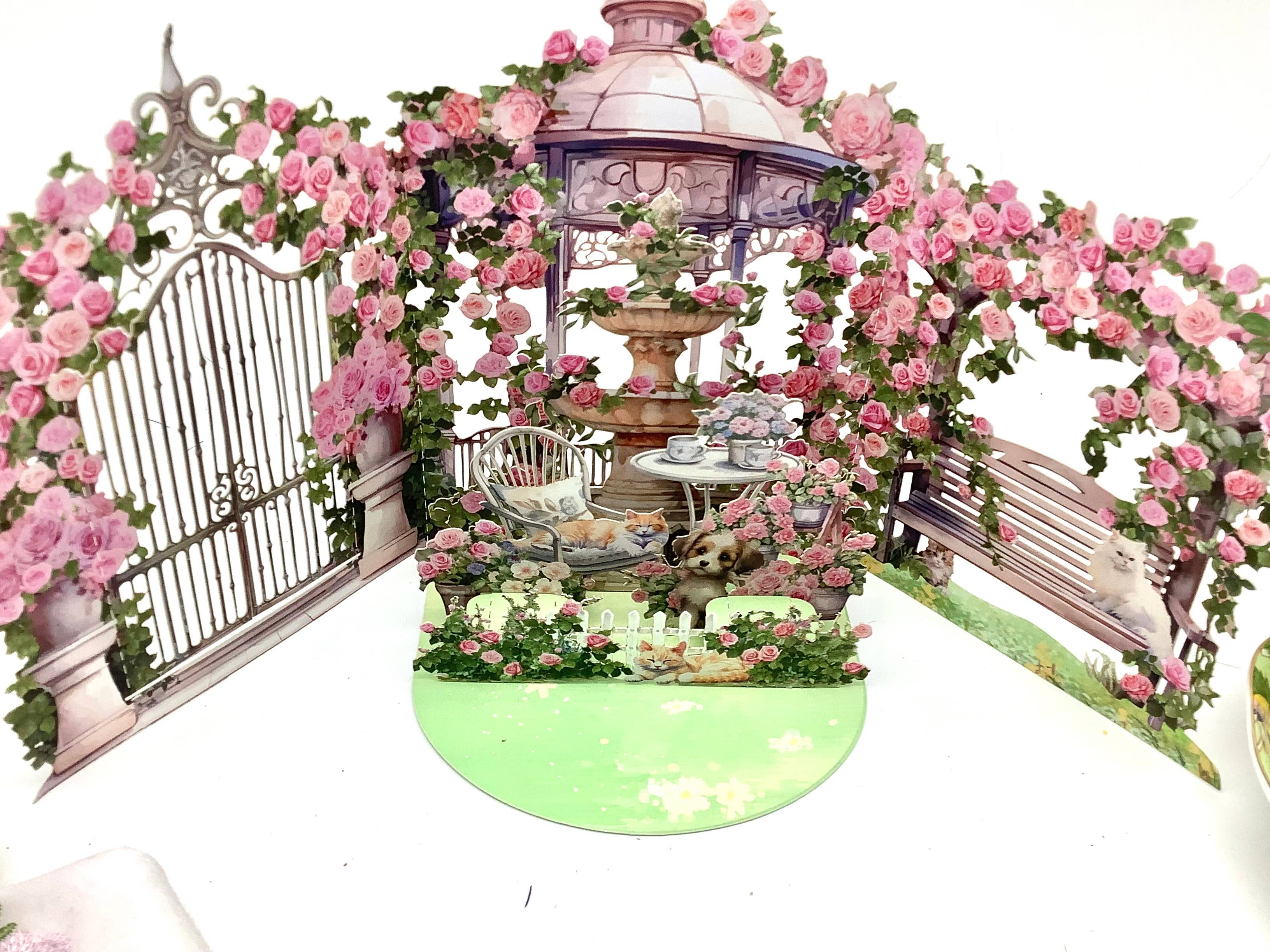 All Little Cute Things - Wholesale Everyday Greeting Card - Tea and Secret Garden Pop Up Greeting Card Black Pyramid tea4