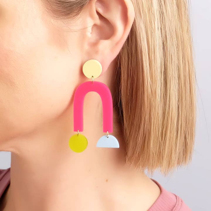 Combinist Goods - Wholesale Dangle Earrings - Collage Earrings1