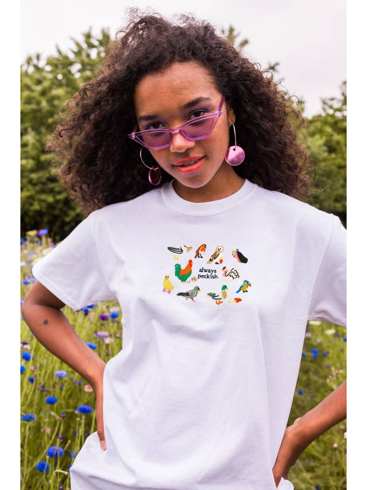 Limpet Store - Wholesale T-Shirt - Women's - Always Peckish Embroidered T-Shirt