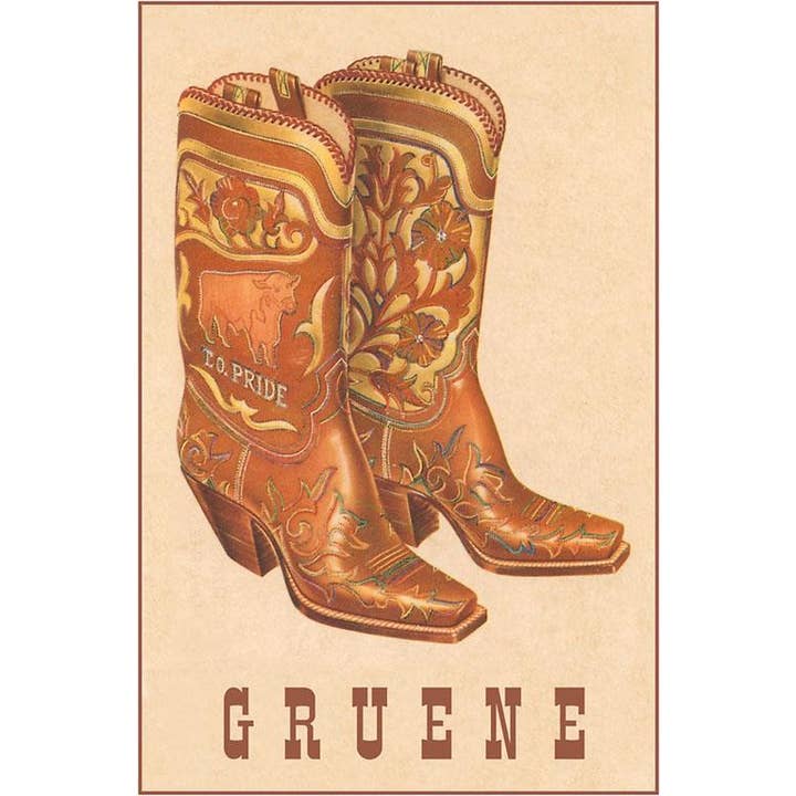 Ansichtkaart TX-924 Guene, Cowboylaarzen voor wholesale door Found Image Press