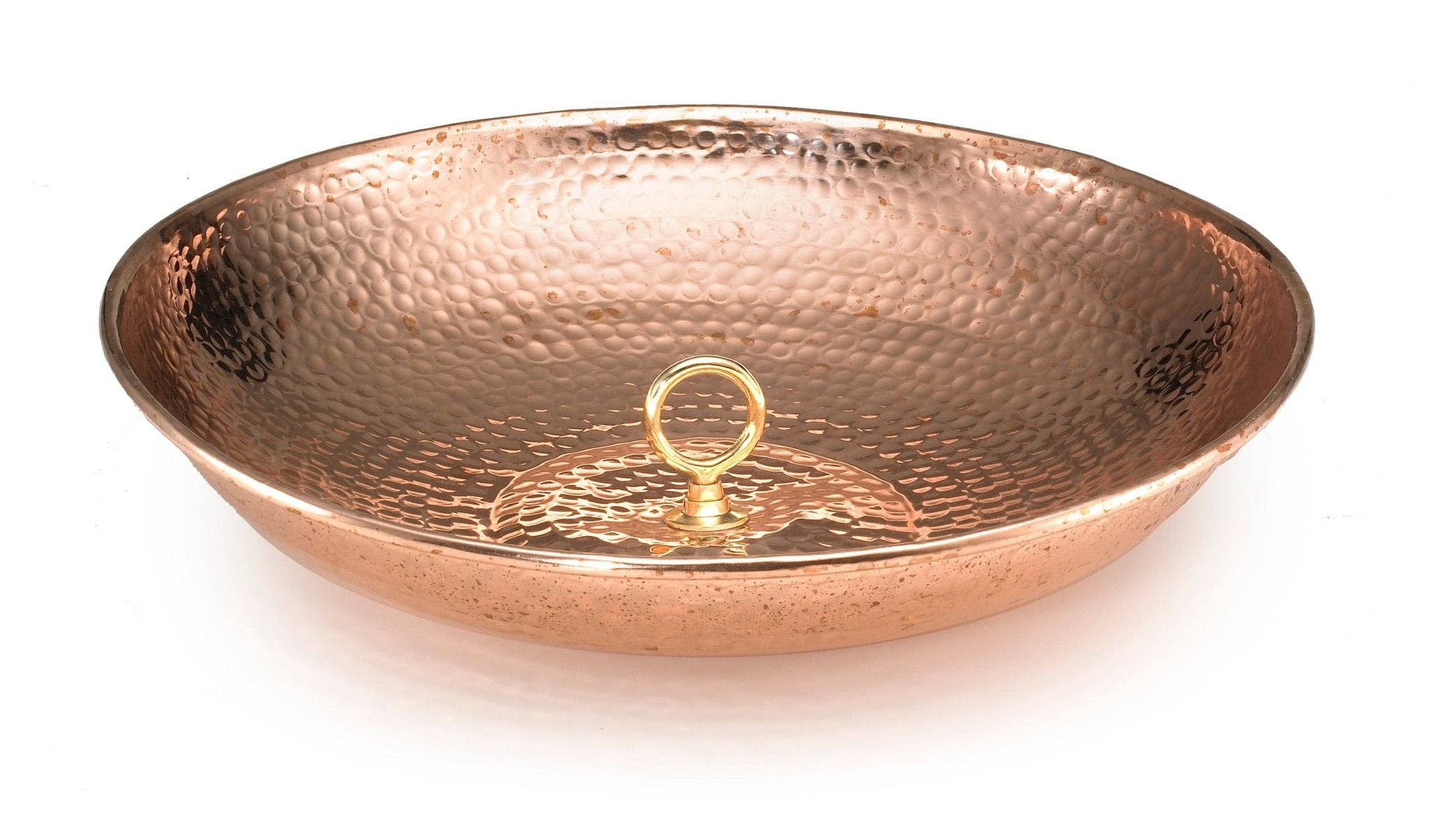 Good Directions - Wholesale Outdoor Ornament/Decor - Rain Chain Copper Basin - 16.5 in. Diameter0