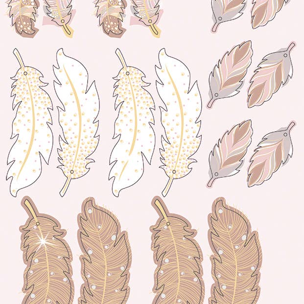 URSUS® / Buntpapierfabrik Ludwig Bähr GmbH & Co. KG - Wholesale DIY Craft Kit - Decorative set “dream catcher”, rose/gold5