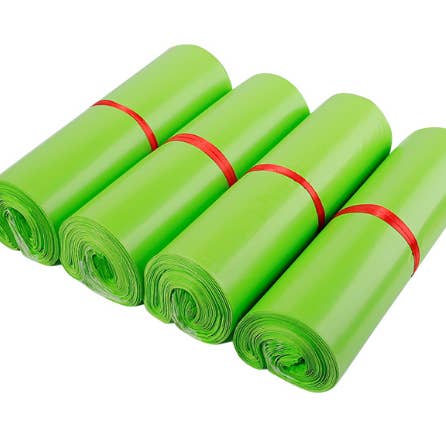 Small mail bags, Green Colour, Large Letter Size for wholesale by GYstudios