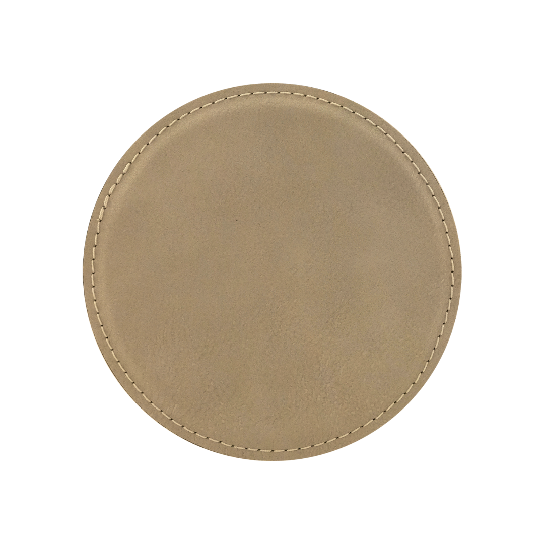 The Rural Home - Wholesale Coasters - Custom Laser Engraved Leatherette Coasters – 4" Round 2