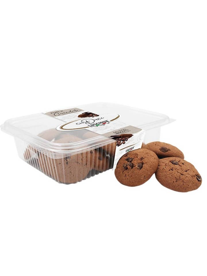 "Chi Duci" Biscotti al Cioccolato Fondente | 150g per la vendita all'ingrosso da parte di LUSCIOUX - OMNIA GROUP SRL