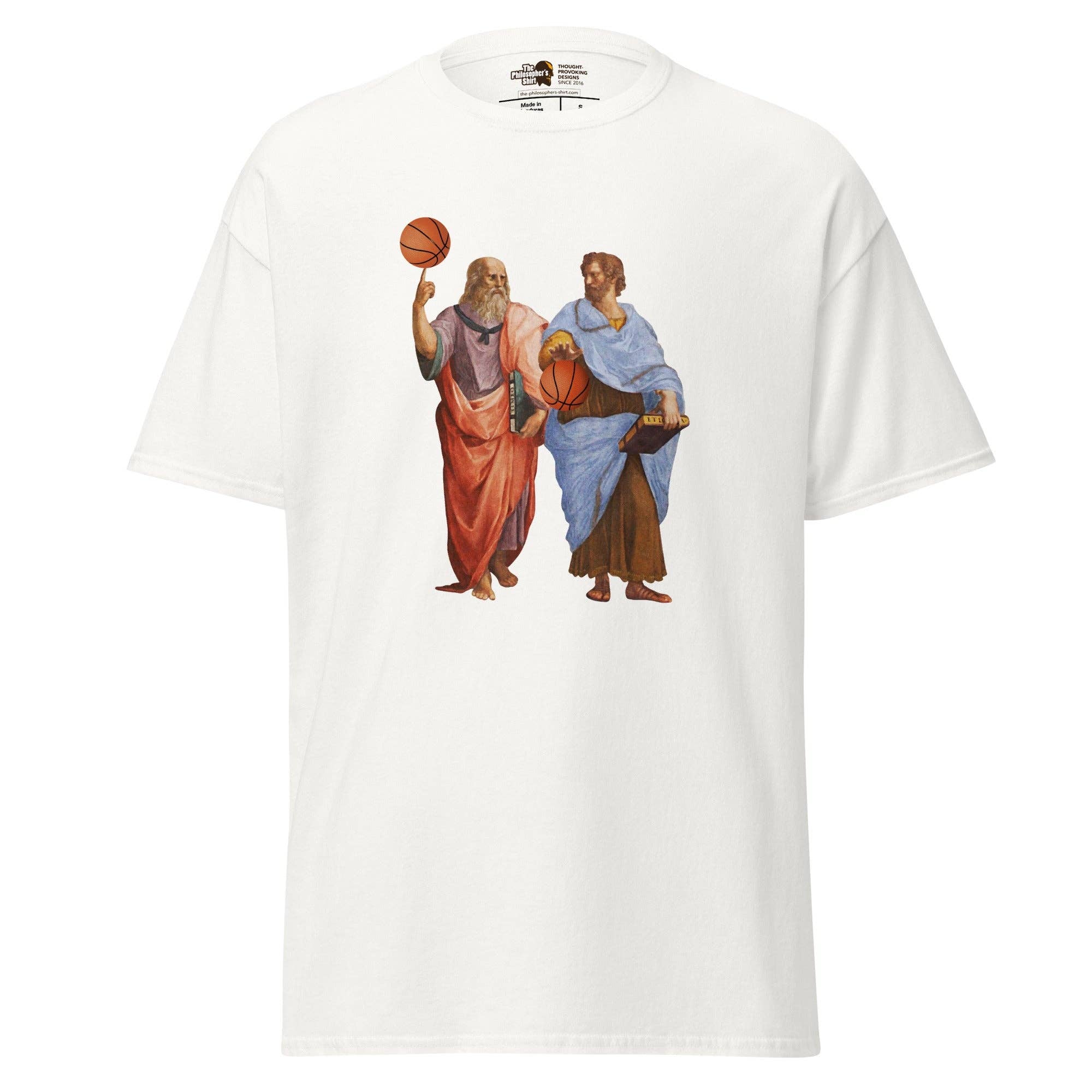 The Philosopher's Shirt – Engroshandel T-shirt med print - Unisex – Aristoteles og Platon med basketball - Unisex klassisk t-shirt7