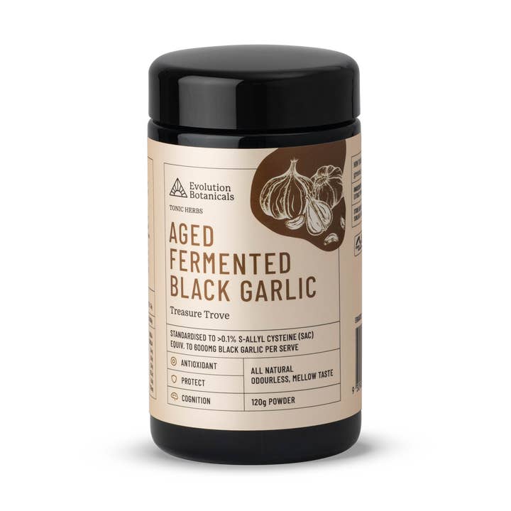 Aged Fermented Black Garlic for wholesale by Evolution Botanicals