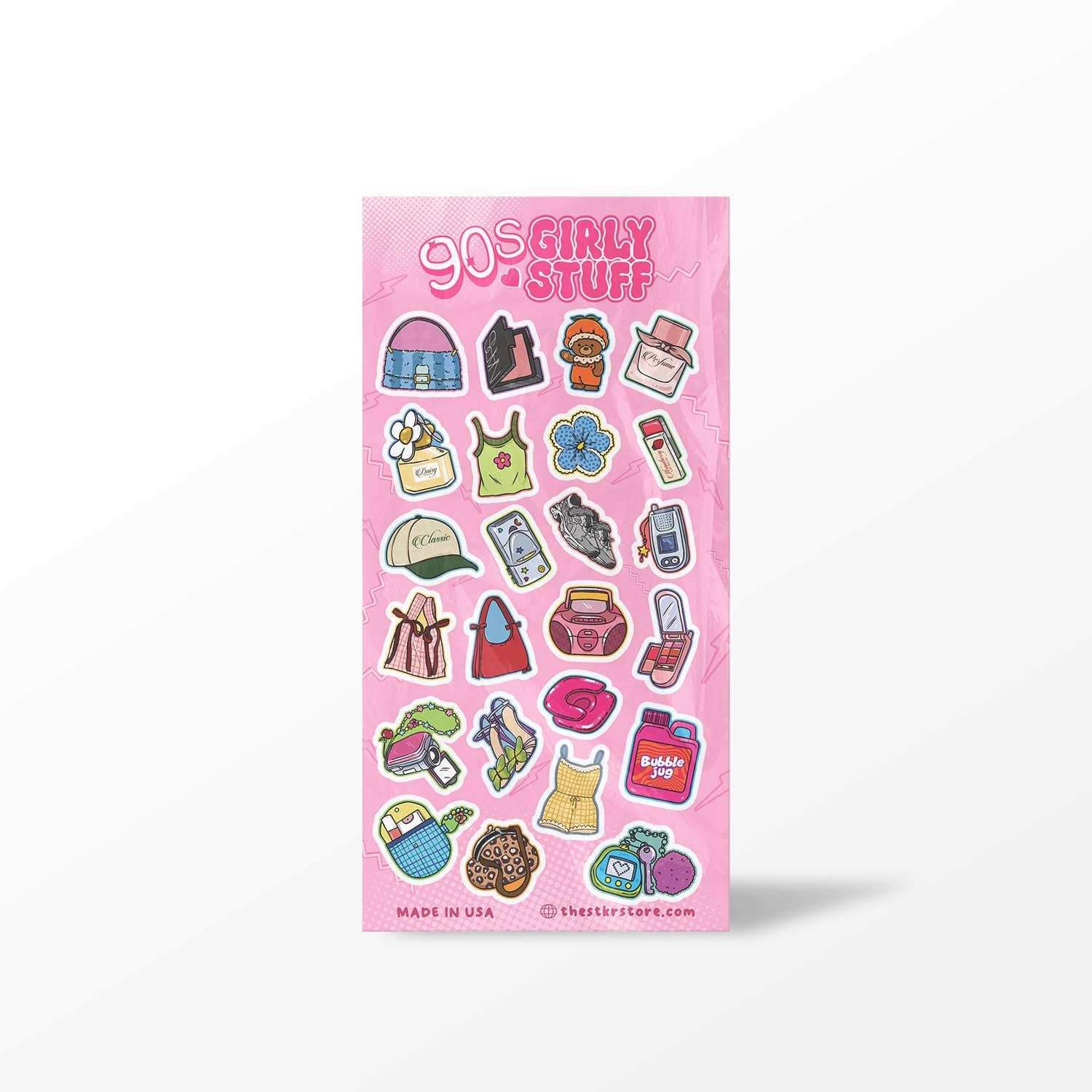 Girls Printing House - Wholesale Sticker - 90s Girly Sticker Sheets (S72)