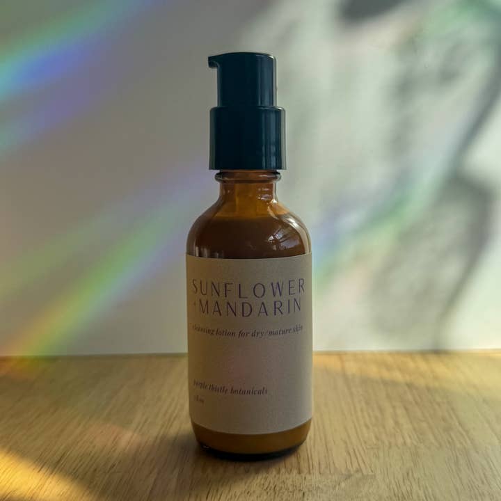 Sonnenblume + Mandarin-Reinigungslotion für den Großhandel von Purple Thistle Botanicals