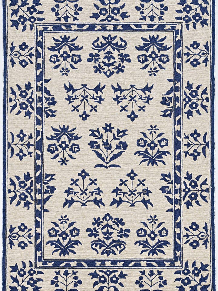 Harbor 4208 Sand/Blue Haven Area Rug for wholesale by KAS Rugs