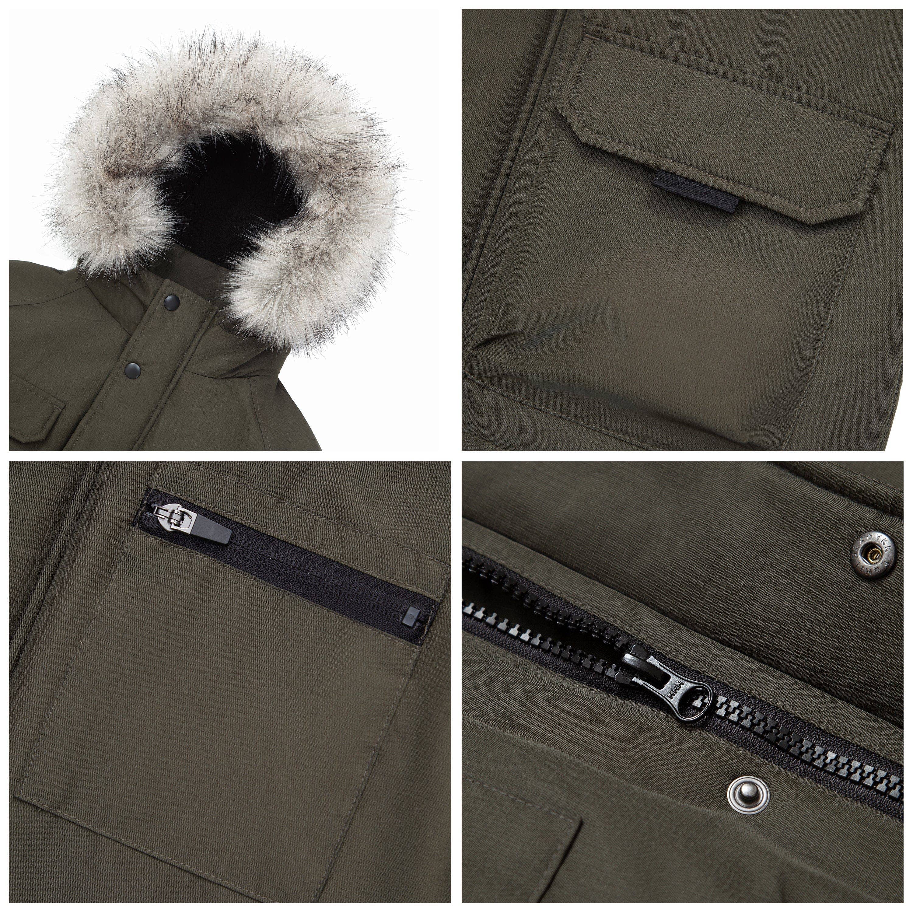 Rokka & Rolla - Wholesale Parka - Kids - Boys' Ripstop Parka Jacket Fleece Lined Winter Coat33