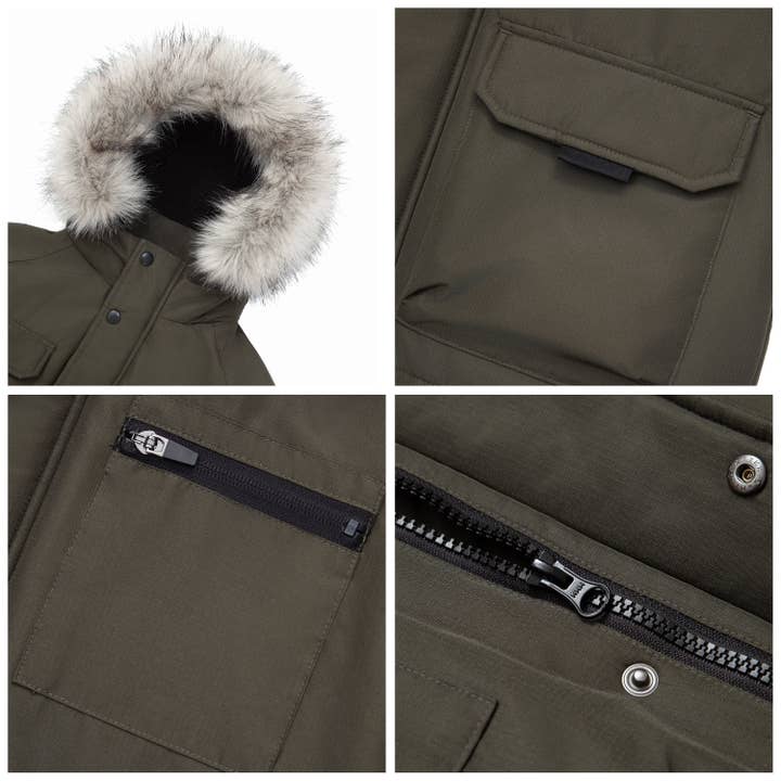 Rokka & Rolla - Wholesale Parka - Kids - Boys' Ripstop Parka Jacket Fleece Lined Winter Coat33