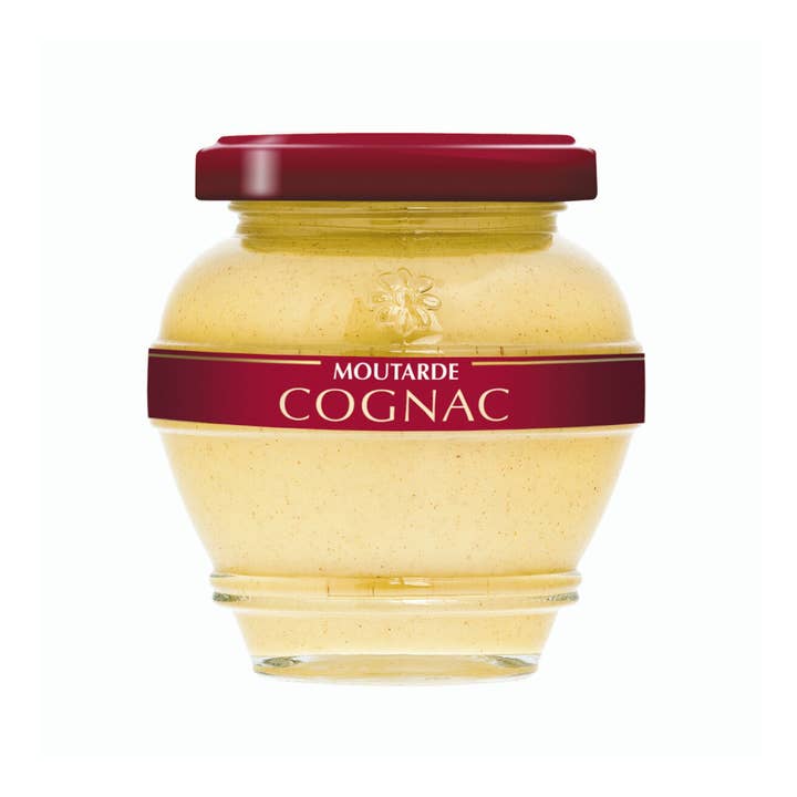 Senape al Cognac 200 g per la vendita all'ingrosso da parte di DOMAINE DES TERRES ROUGES