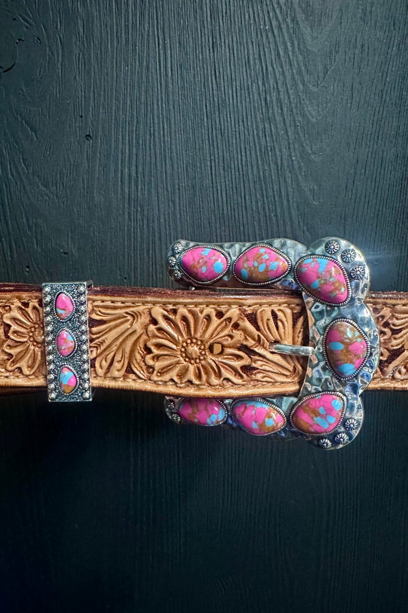 Sterling Kreek - Vendita all'ingrosso Fibbia per cintura - Donna - Fibbia Cintura Rosa1