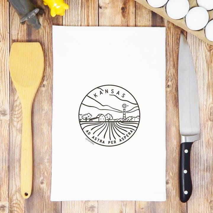 Green Bee Tea Towels - Wholesale Tea Towel - Kansas State Kitchen Towel | Tea Towels | State Dish Towels5