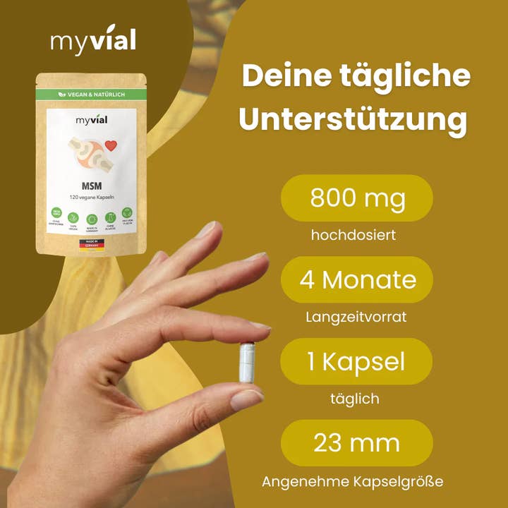 myvial - Wholesale Oral Supplement/Vitamin - MSM Capsules + Vitamin C