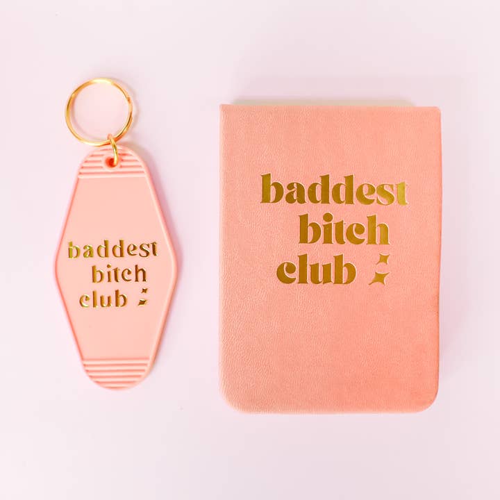 Properly Improper - Wholesale Keychain - Women's -  Hot Stamped Motel Keychain Baddest Bitch Club1