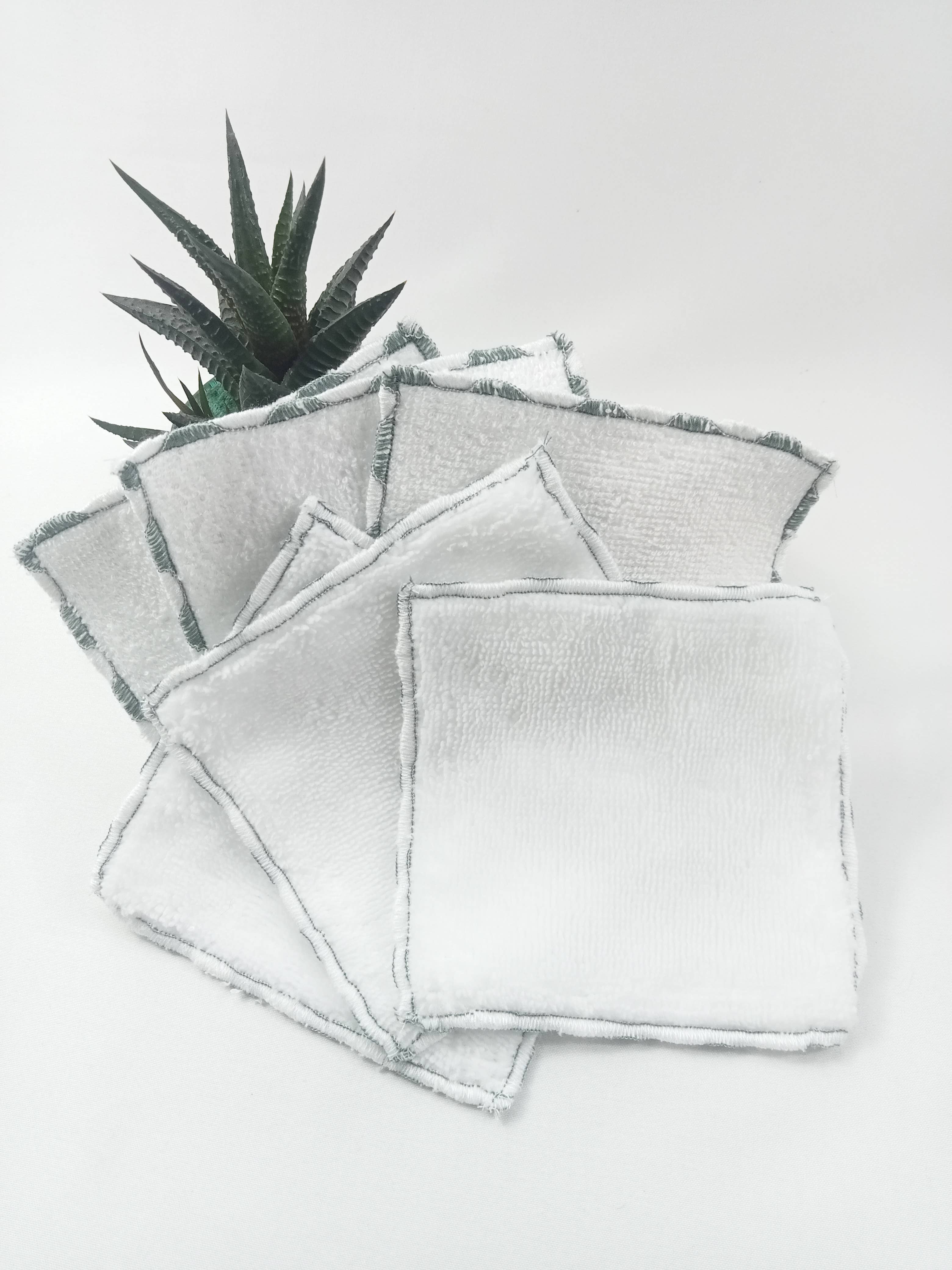 ZHENZHI – wholesale Face & body wipes – Set of 6 double-sided bamboo makeup remover pads10