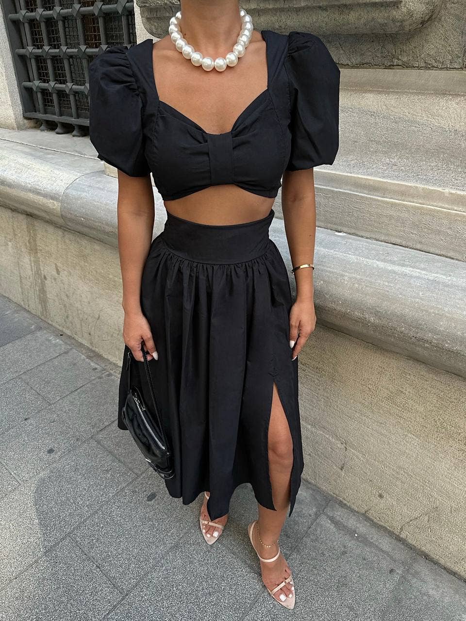 Standpoint Top - Venta al por mayor Conjuntos de top y falda - Mujer - Conjunto elegante Amelia de dos piezas – 100112