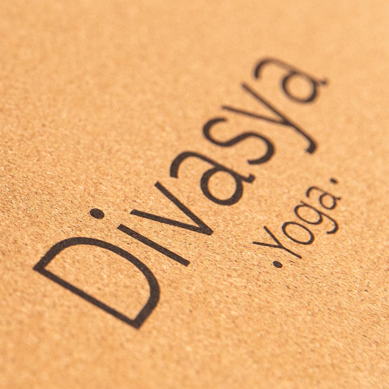 Divasya - Wholesale Yoga Mat - Cork & Natural Rubber Yoga Mat | 183 x 66 x 0.4cm | in 6 Yoga Designs | with Carrying Strap6