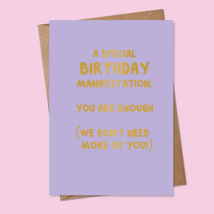 A Birthday Manifestation: You Are Enough (We Don't Need M... for wholesale by MarcoLooks