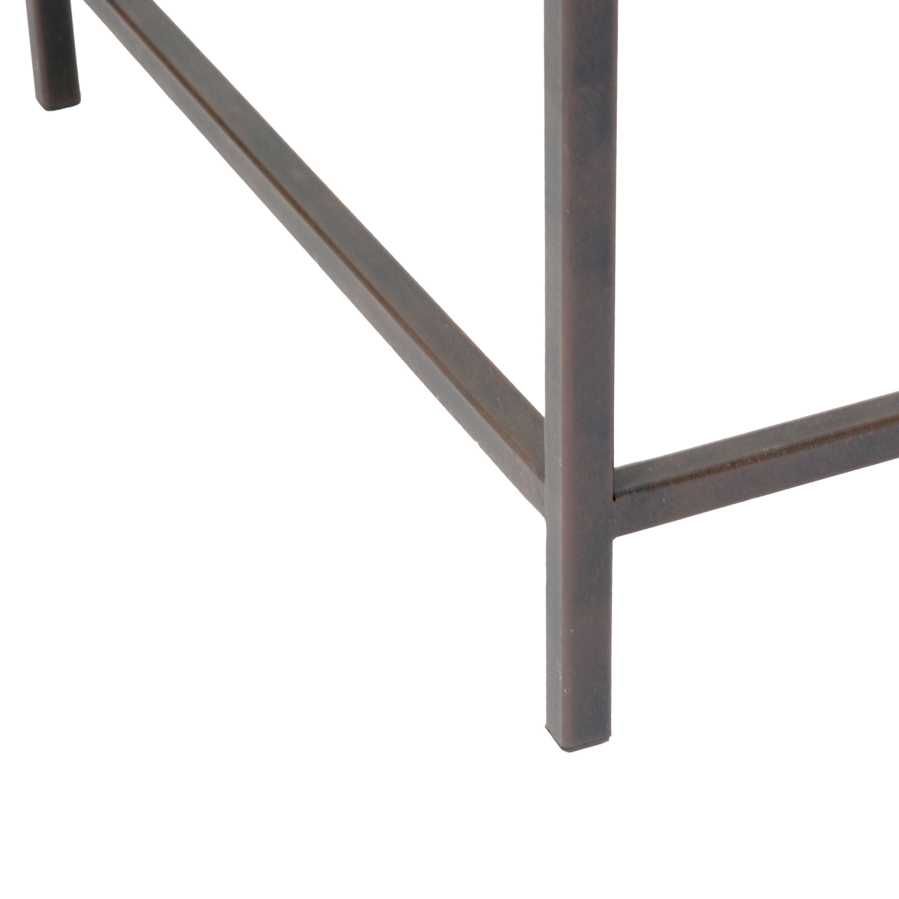 Tripar International – Engroshandel Tebord – Sæt med 2 sideborde med glas Top Opbevaring Skuffe10