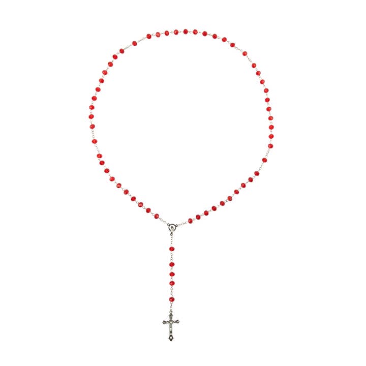 Nocturna - Wholesale Prayer Beads Necklace - Red Rosary Beads